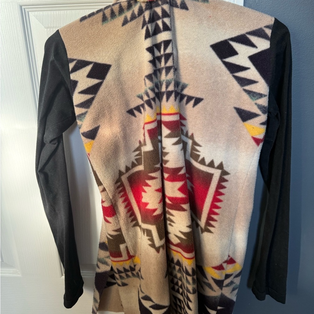 Geometric Patterned Cardigan - Multicolor - Picture 2 of 3